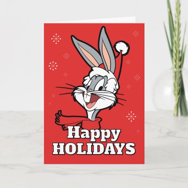 Tarjeta Festiva BUGS BUNNY™ "Sleigh Whaaat?" (Anverso)