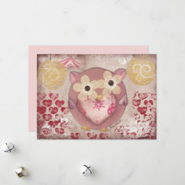 Tarjeta Festiva Búho de fiesta