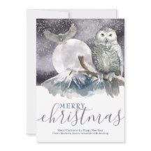 Búho Snowy navideño personalizado