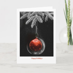 Tarjeta Festiva bulbo rojo