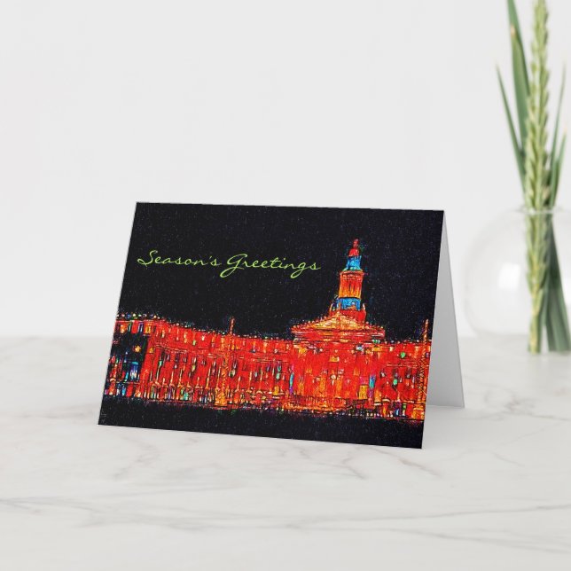 Tarjeta Festiva Bulevar de las luces, de la ciudad y del condado (Anverso)