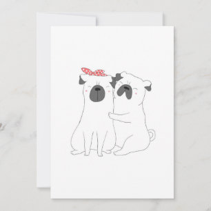 Tarjeta Festiva Bulldog Adorable Regalo para Amante de Perros