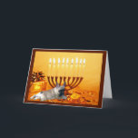 Tarjeta Festiva Bulldog francés Chanukah Card Menorah<br><div class="desc">Recordar a la familia y amigos durante la temporada de Chanukah es una manera maravillosa de estar en contacto con la gente que amas y te importa. Creé estas tarjetas de perro Chanukah con amor y cuidado y estoy seguro de que cualquiera que ame los perros estará encantado de recibirlas....</div>