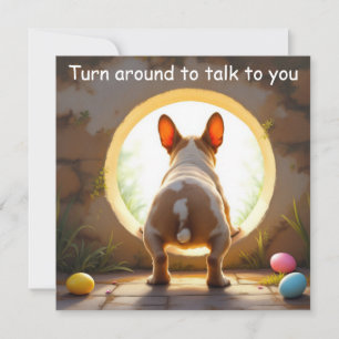 Tarjeta Festiva Bulldog francés - Pascua