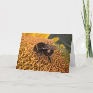 Tarjeta Festiva Bumblebee de girasol