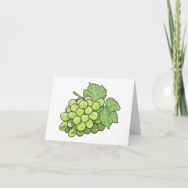 Tarjeta Festiva Bunch of Grapes (Anverso)
