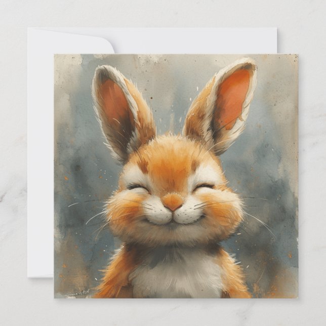 Tarjeta Festiva Bunnids reconfortantes: Sentimientos amorosos 🐇 d (Anverso)