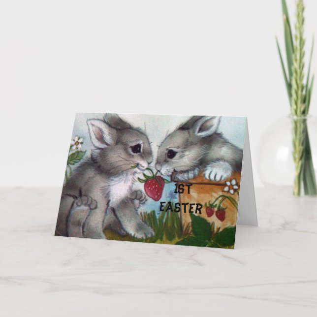 Tarjeta Festiva BUNNy "1EASTER" TE DESEA! (Anverso)