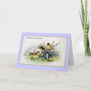 Tarjeta Festiva Bunny, chichas y galas Semana Santa