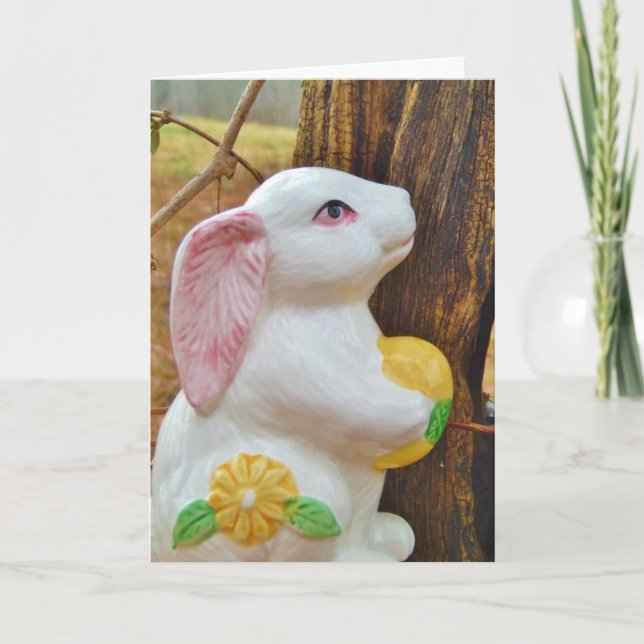 Tarjeta Festiva Bunny de Pascua (Anverso)