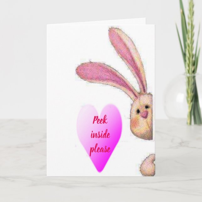 TARJETA FESTIVA BUNNY DICE **MÁXIMO DENTRO*** Y **TE TE CASARÁS CO (Anverso)