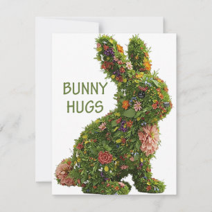 Tarjeta Festiva Bunny Hugs