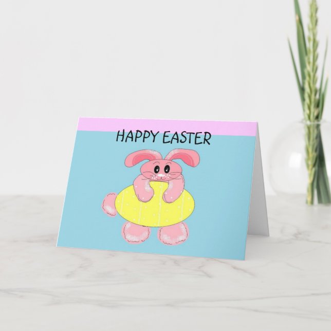 Tarjeta Festiva Bunny Love (Anverso)