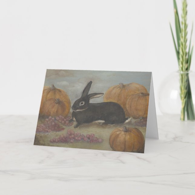 Tarjeta Festiva Bunny Thankless Card (Anverso)