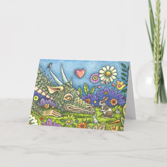 Tarjeta Festiva BUNNY TRAIL FANTASY Blank (Anverso)