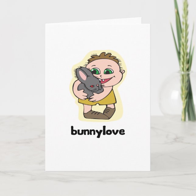 Tarjeta Festiva Bunnylove (Anverso)