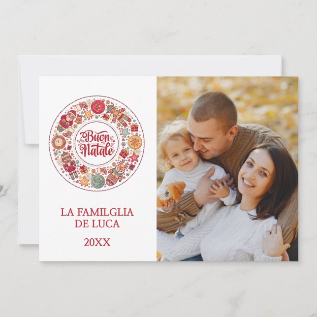 Tarjeta Festiva Buon Natale (Anverso)