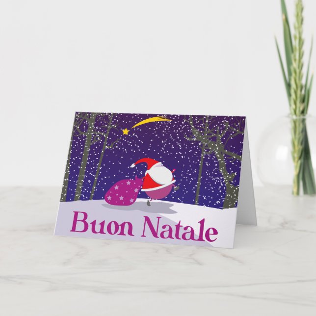 Tarjeta Festiva Buon Natale (Anverso)
