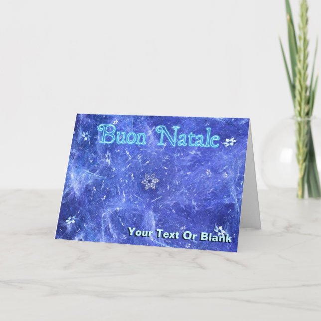 Tarjeta Festiva Buon Natale - Blizzard (Anverso)