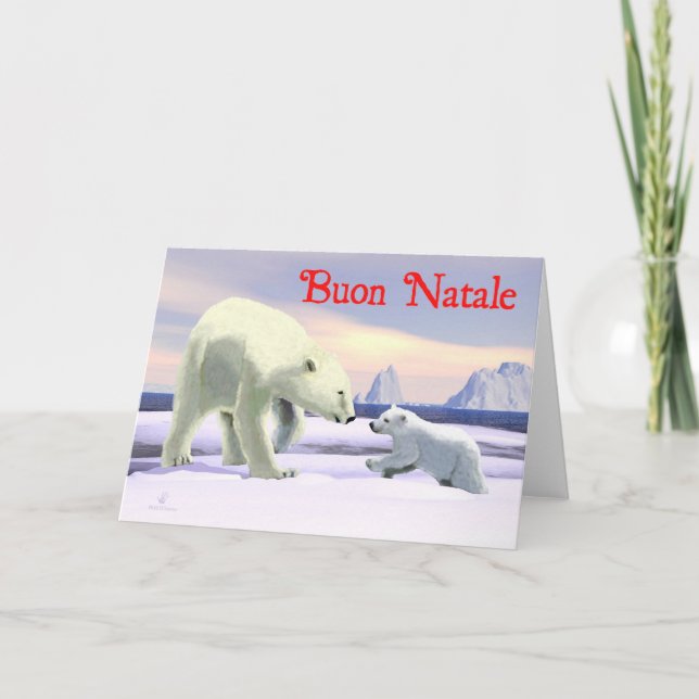 Tarjeta Festiva Buon Natale - Mama Nose Best (Anverso)