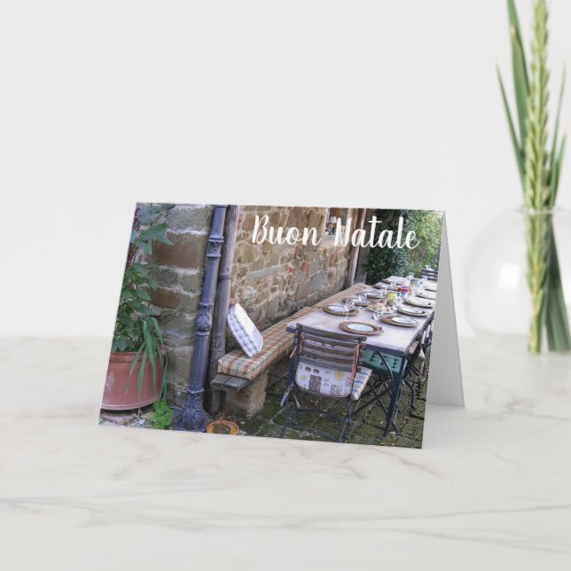 TARJETA FESTIVA BUON NATALE - NAVIDADES ITALIANOS (Anverso)