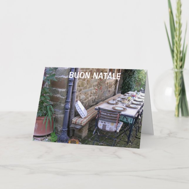 TARJETA FESTIVA BUON NATALE - NAVIDADES ITALIANOS (Anverso)