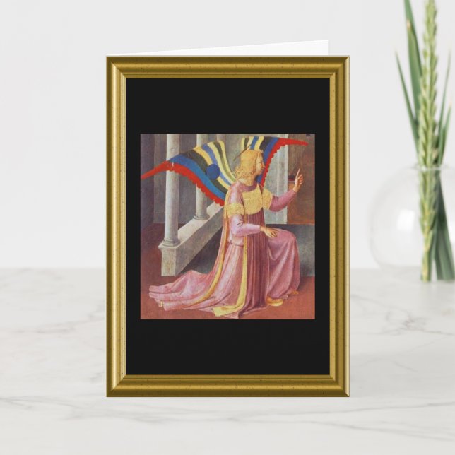 Tarjeta Festiva Buon natale - Oración de San Francisco en italiano (Anverso)