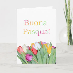 Tarjeta Festiva Buona Pasqua Italia Feliz Pascua