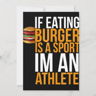 Tarjeta Festiva Burger Hamburger BBQ Humor Gracioso Pun Gift Idea