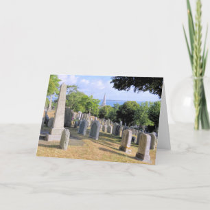 Tarjeta Festiva Burial Hill Plymouth, MAMÁES en agosto de 2018