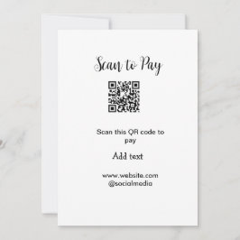 Tarjeta Festiva Buscar para pagar el análisis código QR agregar de