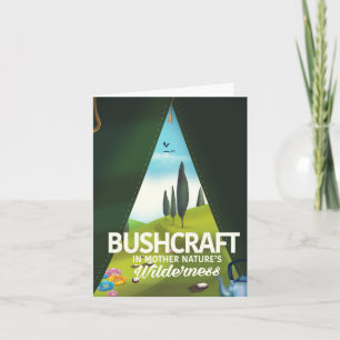 Tarjeta Festiva Bushcraft 'Visita el desierto de la Madre Naturale
