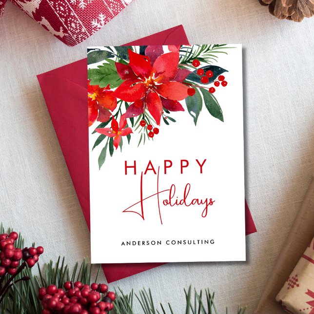 Tarjeta Festiva Business Happy Holidays Moderno (Subido por el creador)