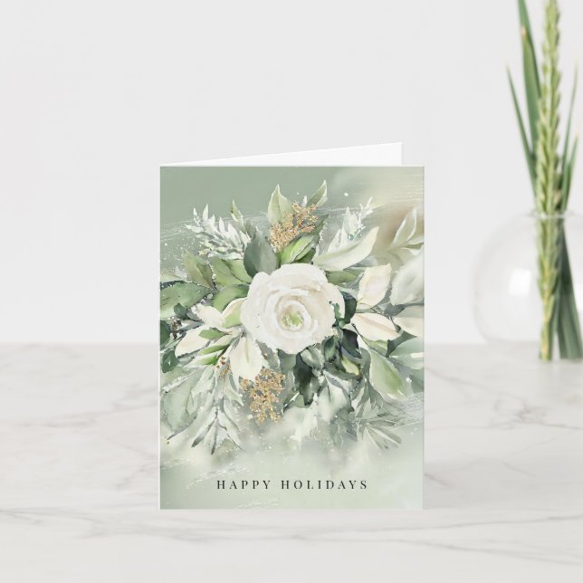 Tarjeta Festiva Business Holiday Cards Corporate Elegant Company (Anverso)