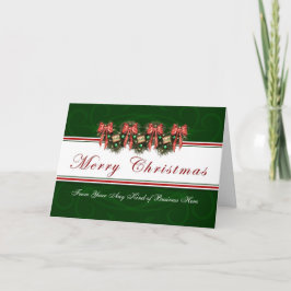 Tarjeta Festiva Business Merry Christmas - Garland Card