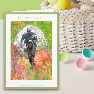 Tarjeta Festiva Busqueda de huevos de Pascua