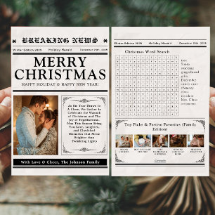 Tarjeta Festiva Búsqueda de Navidades de periódicos de época con p
