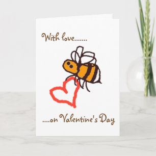 Tarjeta Festiva BuzzAboutBees con amor el el día de San Valentín