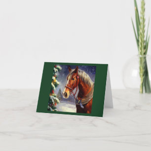 Tarjeta Festiva Caballo 1 navidades