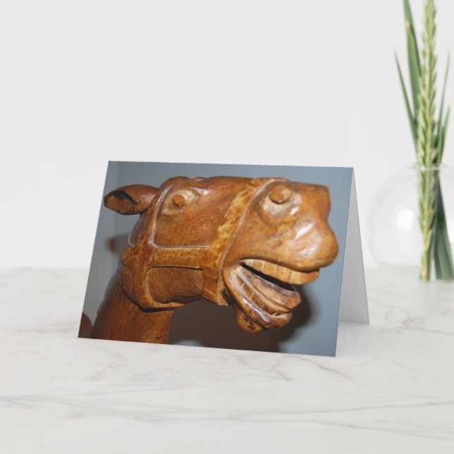 Tarjeta Festiva Caballo de Rocas (Anverso)