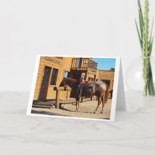 Tarjeta Festiva Caballo en el oeste salvaje, EEUU