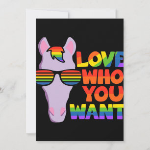 Tarjeta Festiva Caballo LGBT lesbiana gay   Idea de Lover Gift