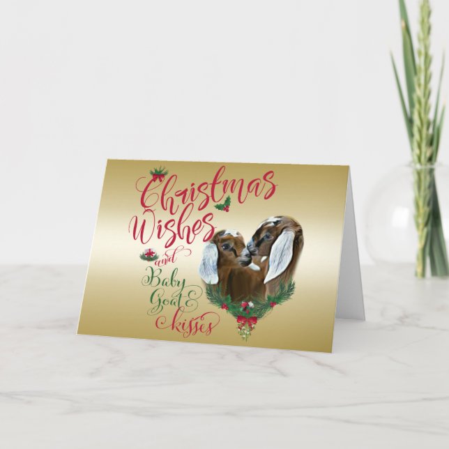 Tarjeta Festiva CABALLO| Navidades desean que el bebé besa a los n (Anverso)