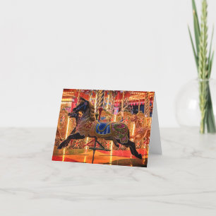 Tarjeta Festiva Caballo negro