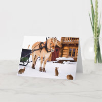 Caballos de habla animal de granja y conejos