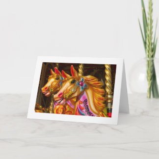 Tarjeta Festiva Caballos de paso - Bordeados