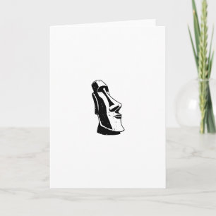 Tarjeta Festiva Cabeza de la isla de pascua