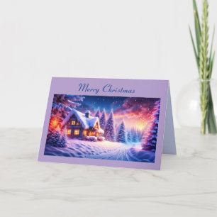 Tarjeta Festiva Cabina acogedora en el mágico invierno de Wonderla