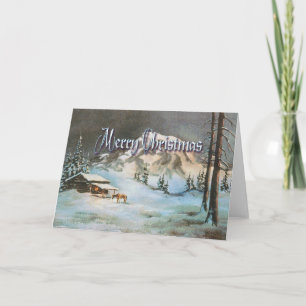 TARJETA FESTIVA CABINA DE REGISTRO NOCTURNO POR SHARON SHARPE