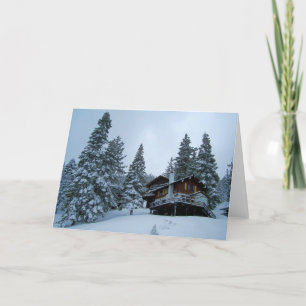 Tarjeta Festiva Cabina del lago Tahoe